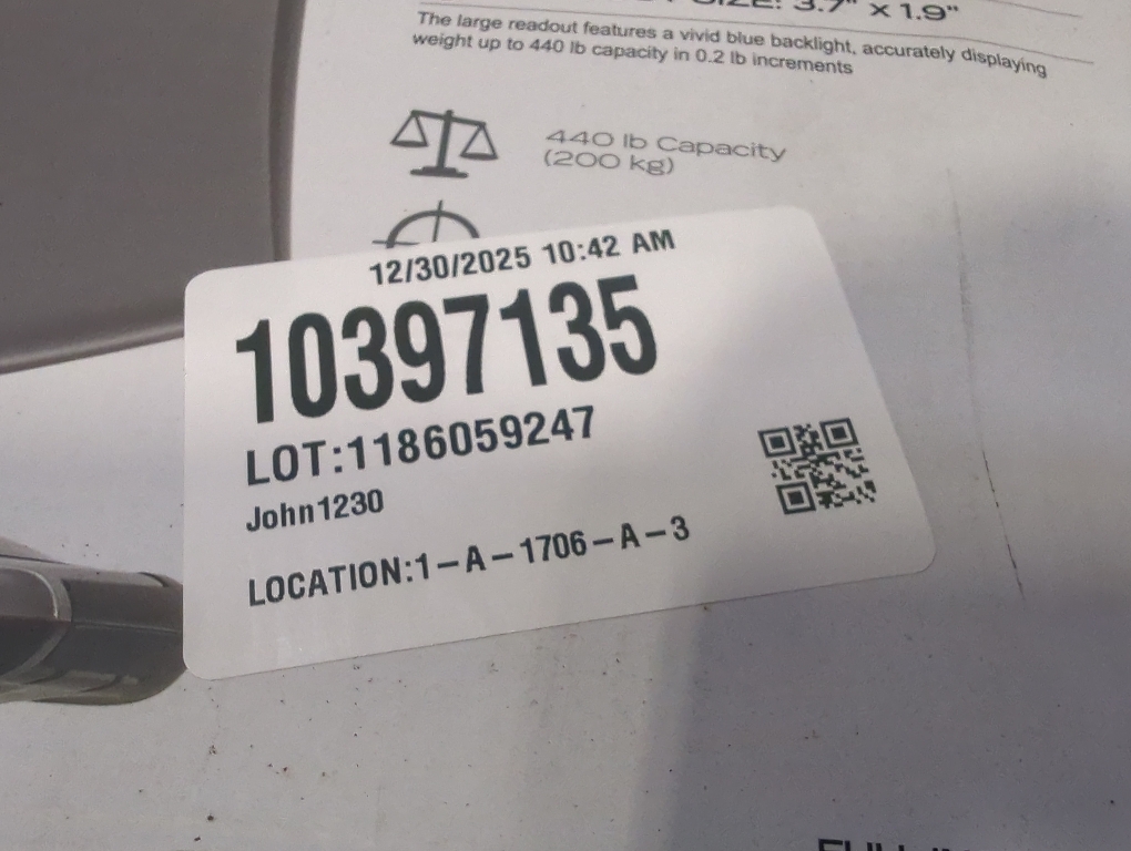 440 lbs. Digital Bath Scale
