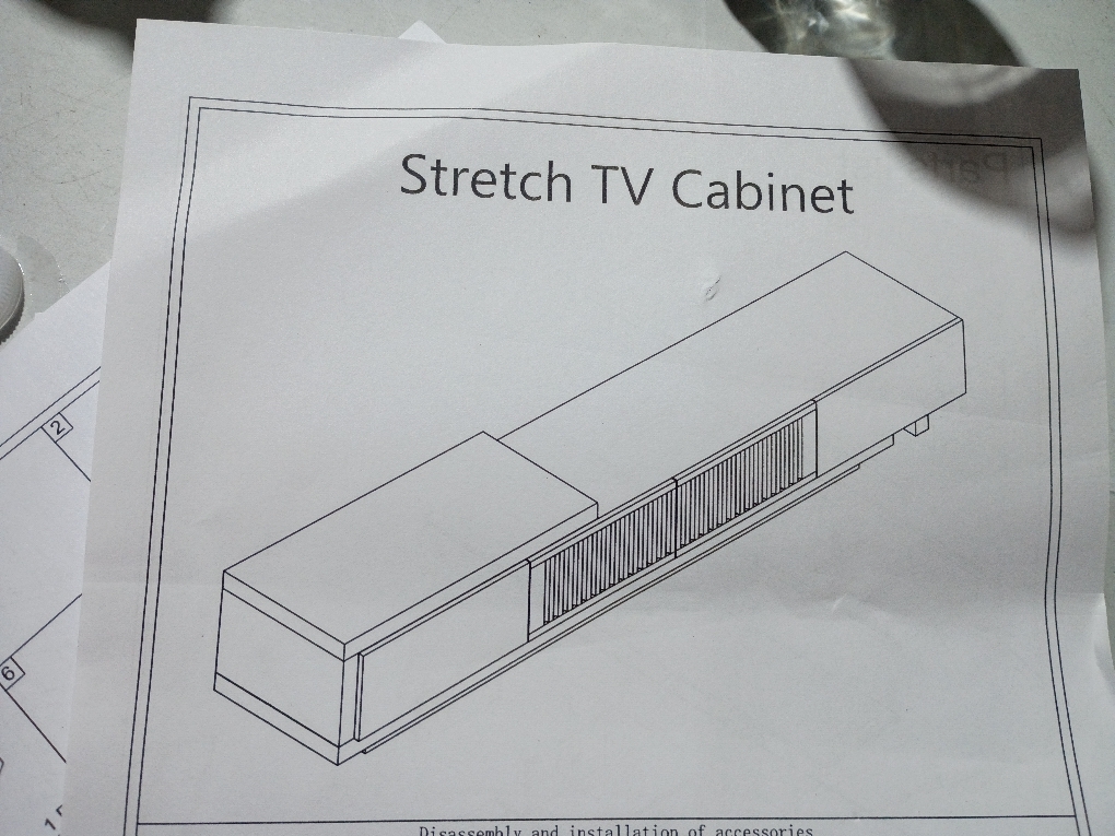 Mid-Century Modern Extendable TV Stand  ( 212 x 47 x 24cm )