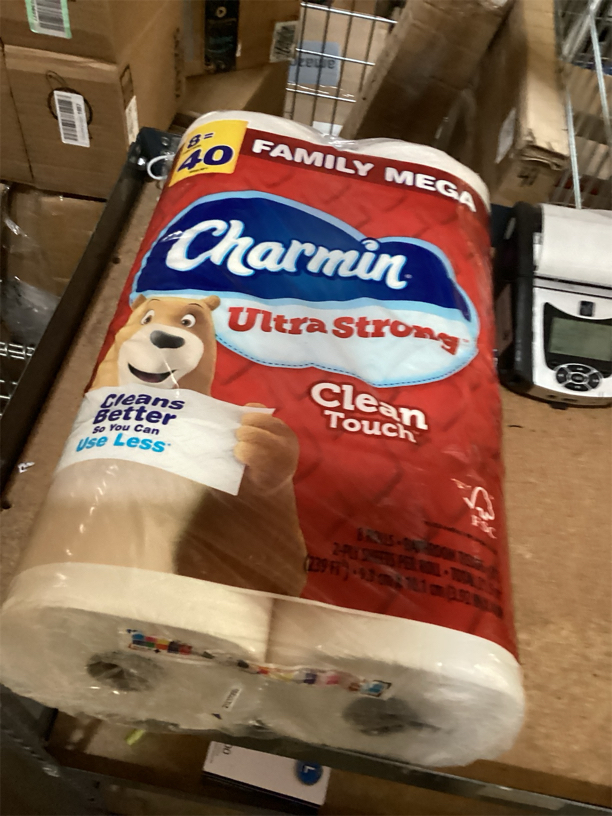 Charmin Ultra Strong Clean Touch Toilet Paper, 24 Family Mega Rolls = 120 Regular Rolls
