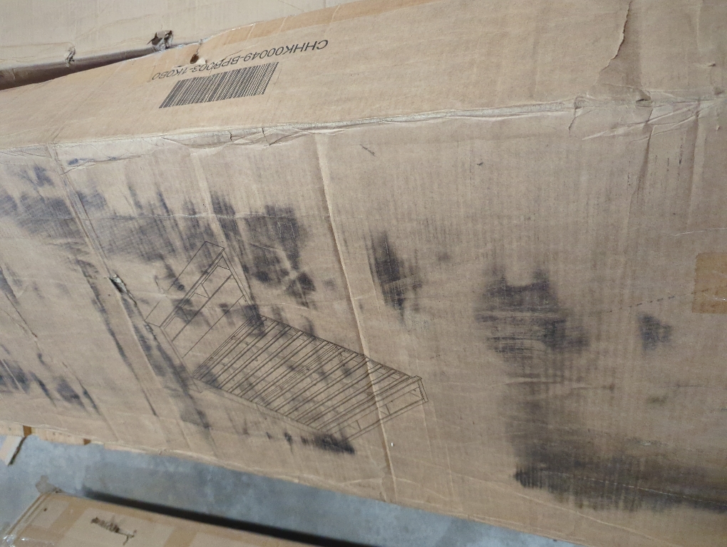 Sherell King Bed Frame Black with Bookcase Storage Headboard and Footboard, LED Lights, Charging Station