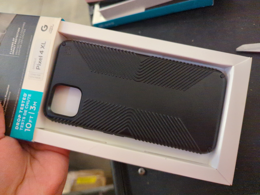 Speck Presidio Grip Hard Case for Google Pixel 4 XL - Black