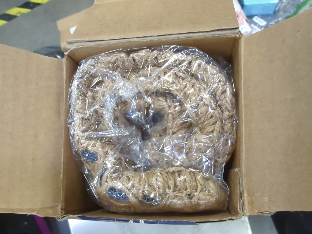 Phantoscope Farmhouse Solid Throw Decorative Pillow Cover Burlap Linen Trimmed Tailored Edges Outdoor Pillow Navy Blue 12 x 20 inches, 30 x 50 cm