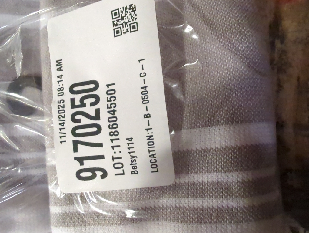 All-Clad Striped Dual Kitchen Towel in Titanium