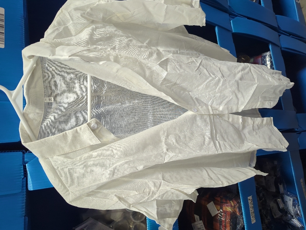 SizeL... lMinibee Women'sLinen Blouse High Low Shirt Roll-Up Sleeve Tops