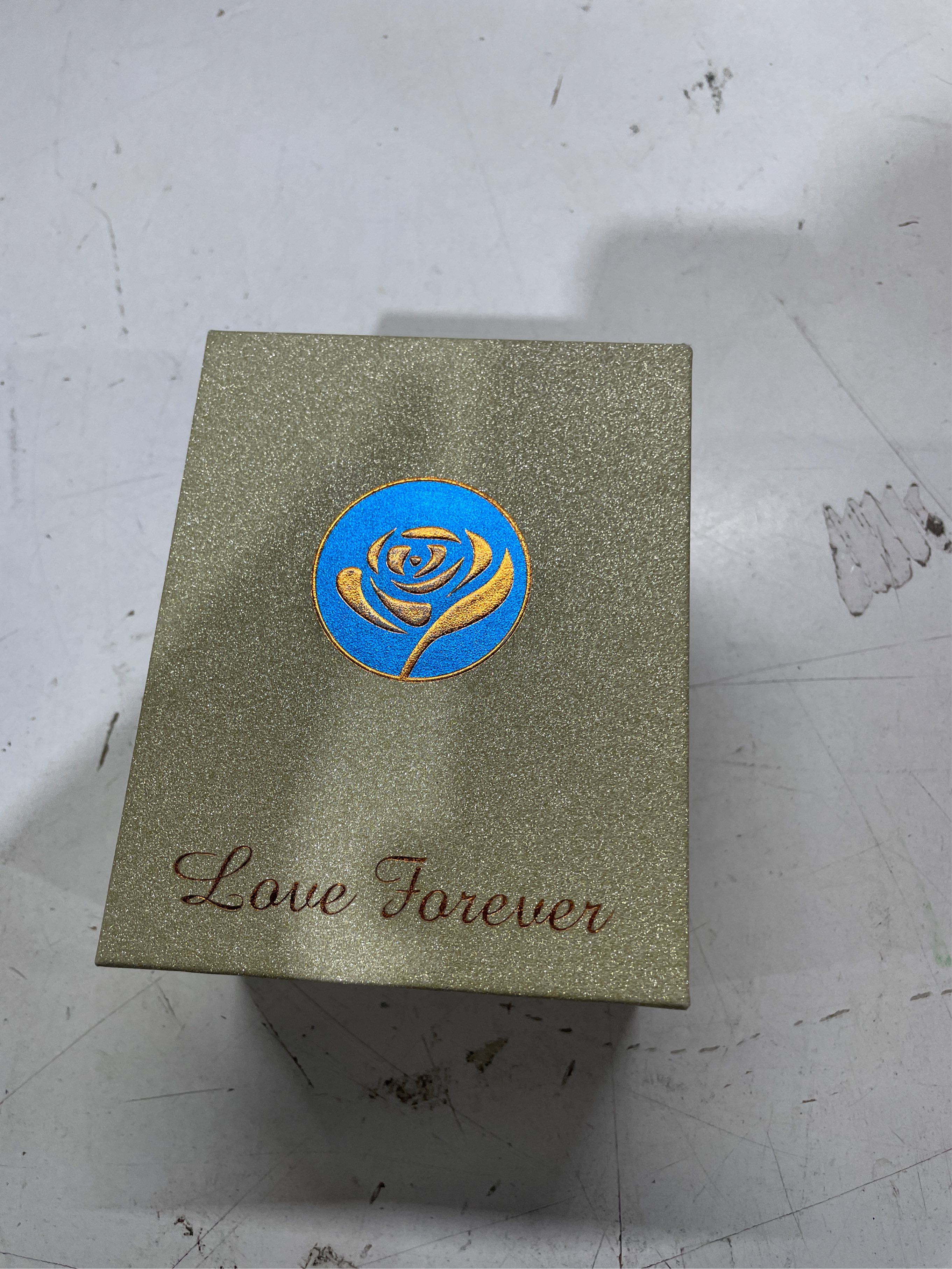 Condition photo showing As Is for encavy Preserved Flower Rose Gifts in Glass Angel Figurines,Birthday Gifts for Women,Angel Rose Gifts for Her, Mom Gifts from Daughter Son, Purple Real Rose Flower Gifts for Her Grandma Wife