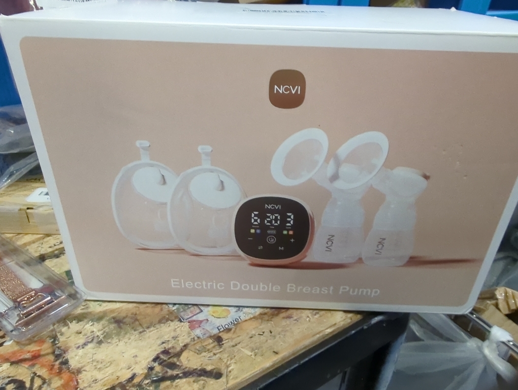 NCVI Electric Breast Pump 8132, Hospital-Grade -300mmHg, Micro-Vibration Comfort, 4 Modes · 9 Levels · 5 Speeds (180 Combos), 4400mAh Rechargeable, 17-24mm Fit, Quiet Portable Breast Pump