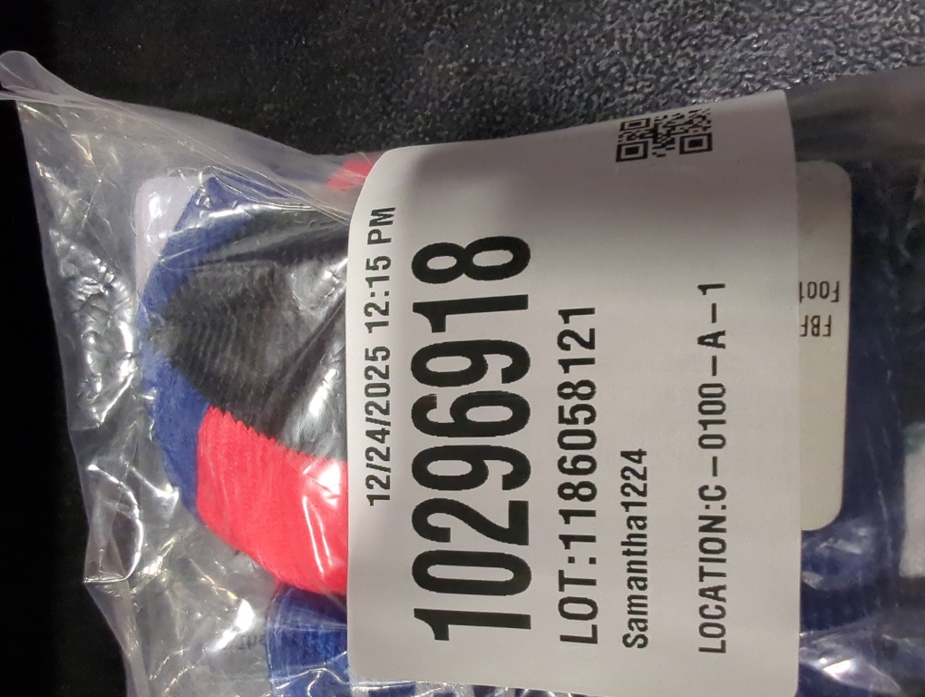 For Bare Feet NFL Unisex Black Wave Crew Sock Nfl Large