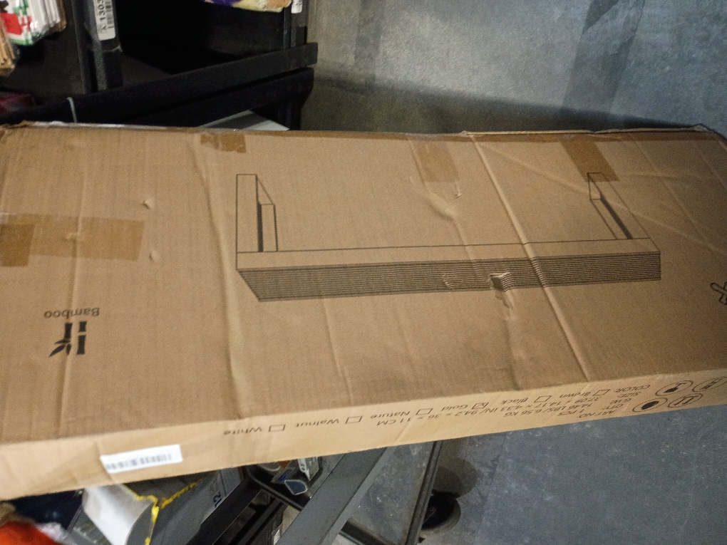 Wisuce Essentials Bamboo Indoor Long Dining Bench, Outdoor Modern Wood Benches 35 Inch Bamboo Bench for Living Room Hallway Bedroom Bathroom