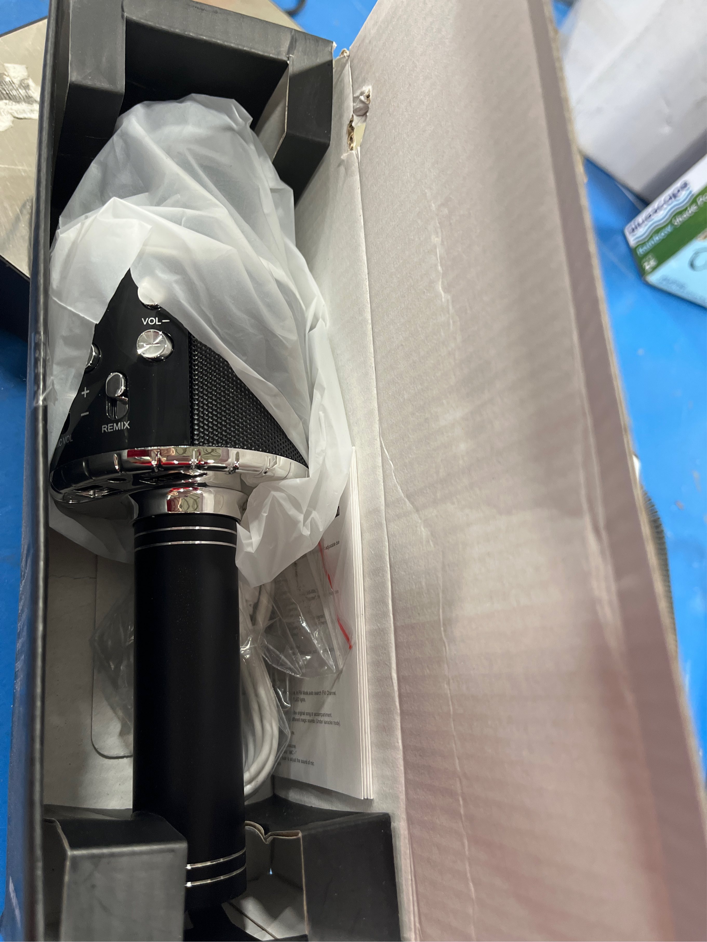 BlueFire 4 in 1 Karaoke Wireless Microphone with LED Lights, Portable Microphone for Kids, Great Gifts Toys for Kids, Girls, Boys and Adults (Pink) (no test)