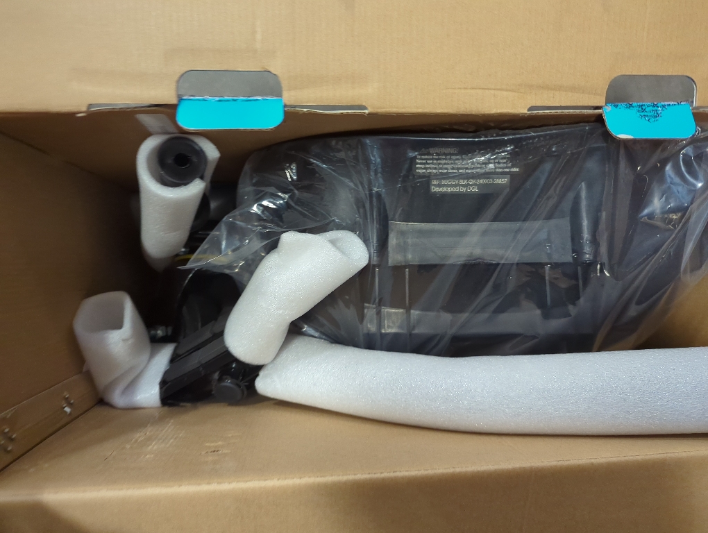 Hover-1 Kart Buggy Hoverboard Attachment | Compatible with Most 6.5 & 8 Electric Hoverboards, Hand-Operated Rear Wheel Control, Adjustable Frame & Straps, Easy Assembly & Install Hoverboard Go Kart