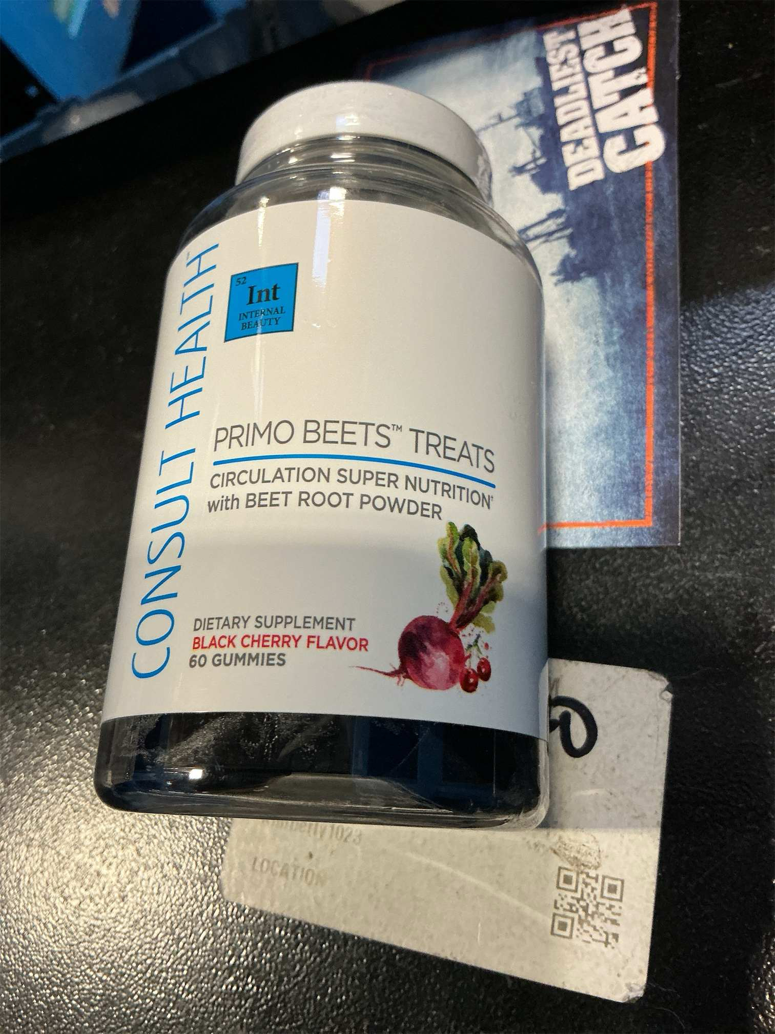 60 gummies Consult Health - Primo Beets Treats Gummies - Circulation Super Nutrition with Beet Root Powder - Black Cherry Flavor