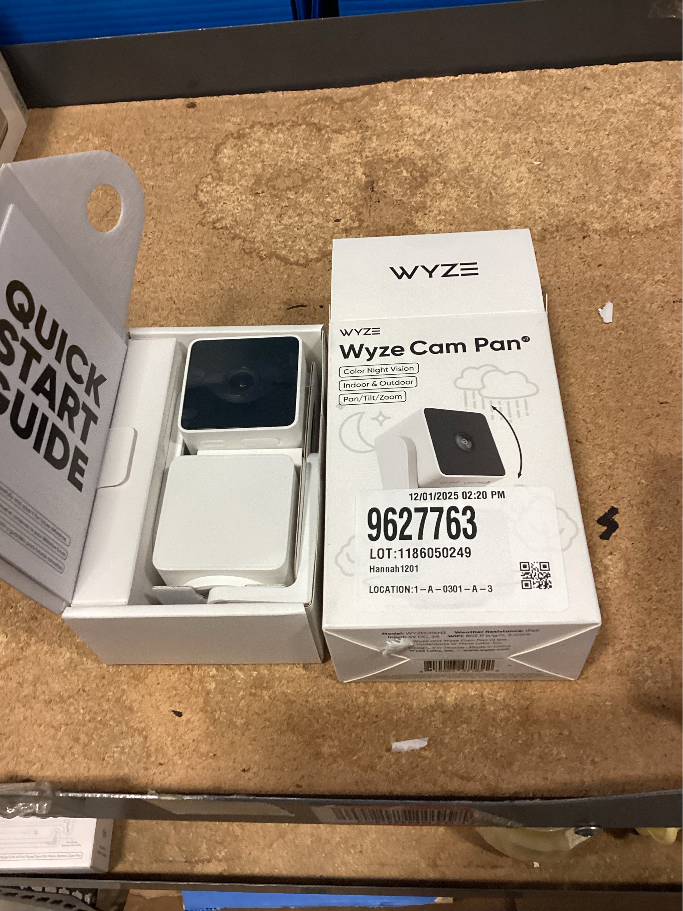 Wyze Cam Pan v3 Indoor/Outdoor Wired Security Camera with Pan/Tilt/Zoom - White