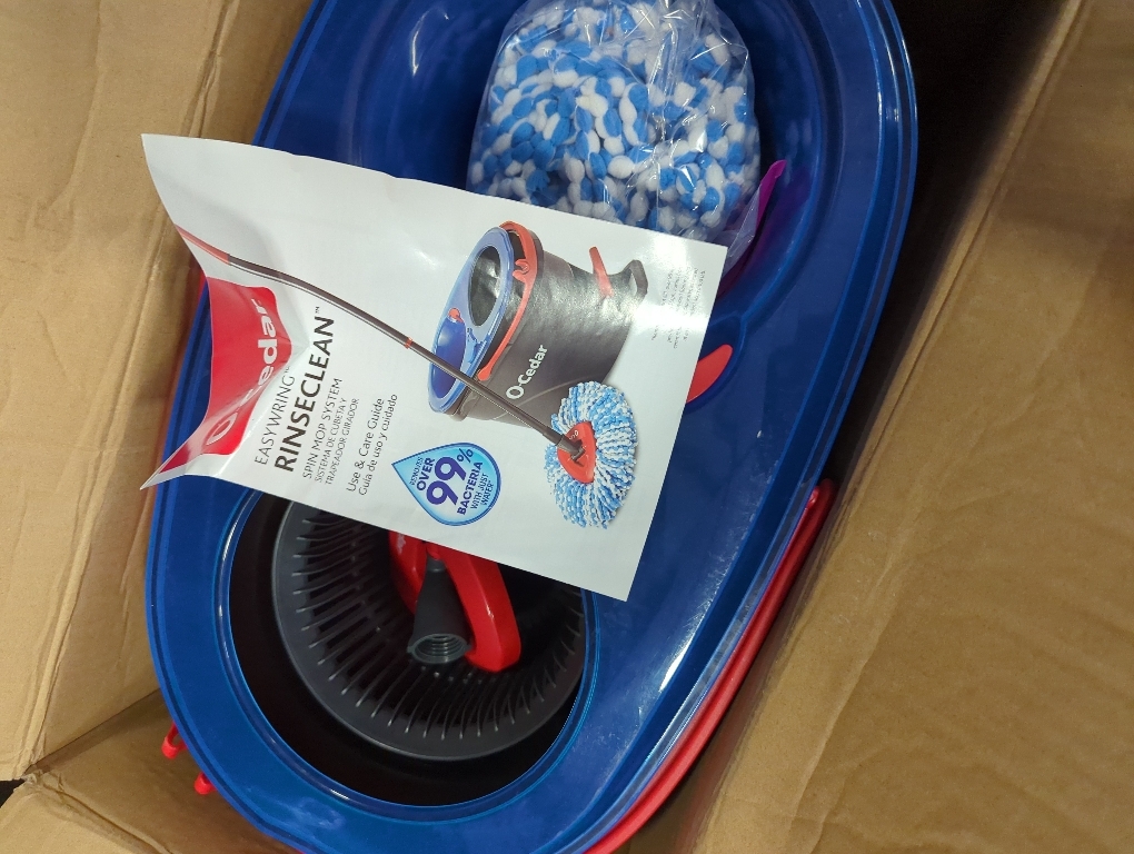 EasyWring RinseClean Spin Mop and Bucket System, Hands-Free System