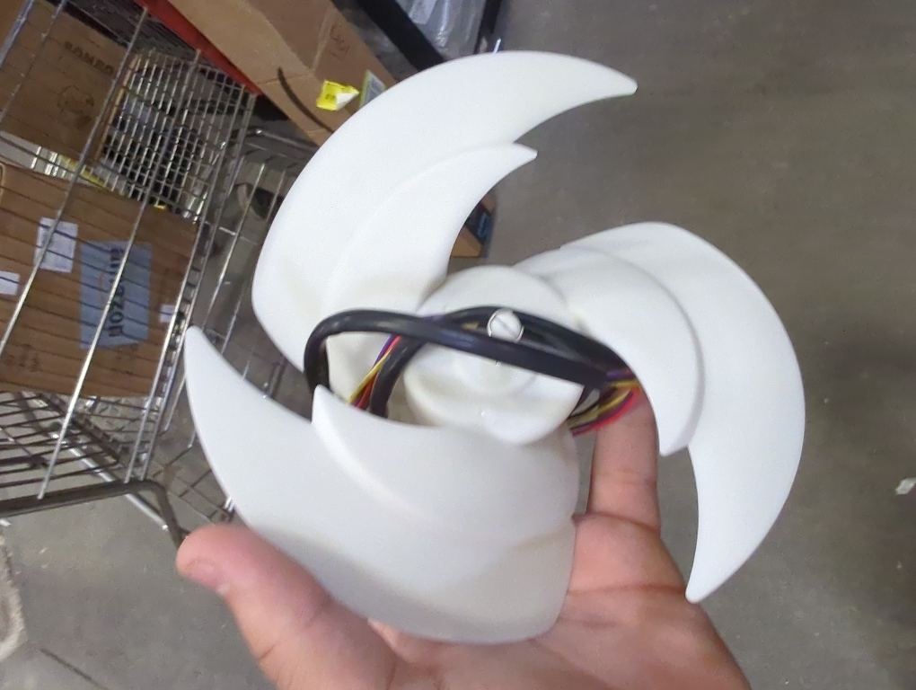 Refrigerator Condenser Fan Motor with Blade Fit for LG Replace EAU63103301