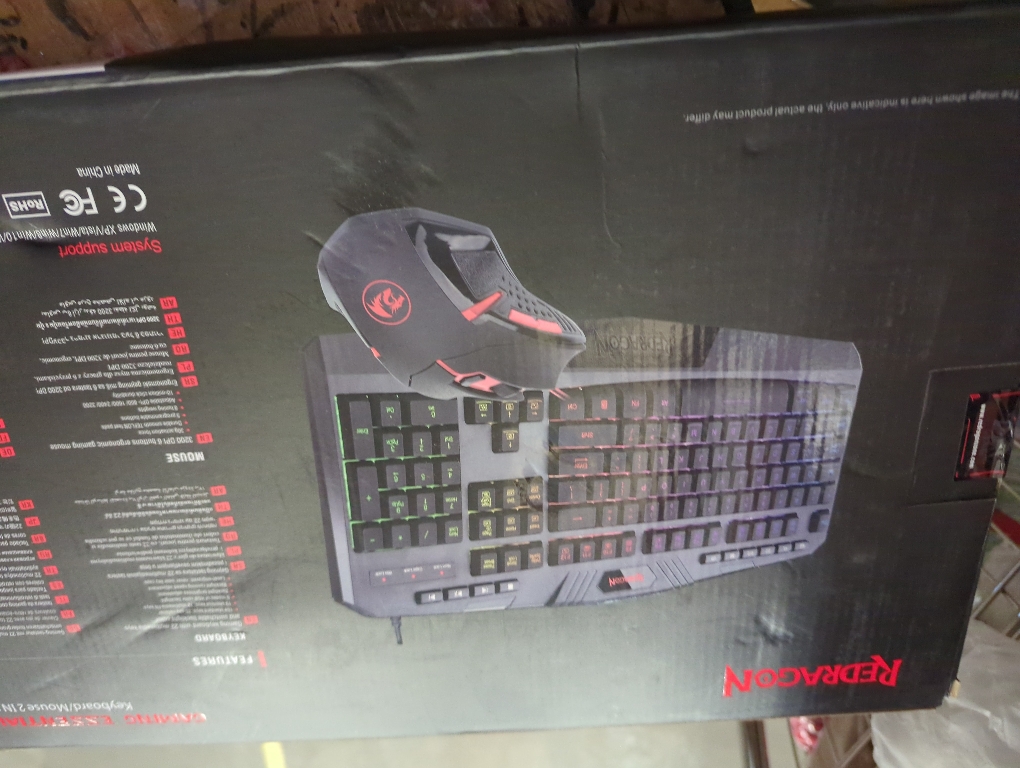 Redragon S101-3 PRO Gaming Keyboard and Mouse, RGB Backlit Programmable Keyboard Mouse with Software, Independent Macro Record Keys, Value Combo Set, New Update Version