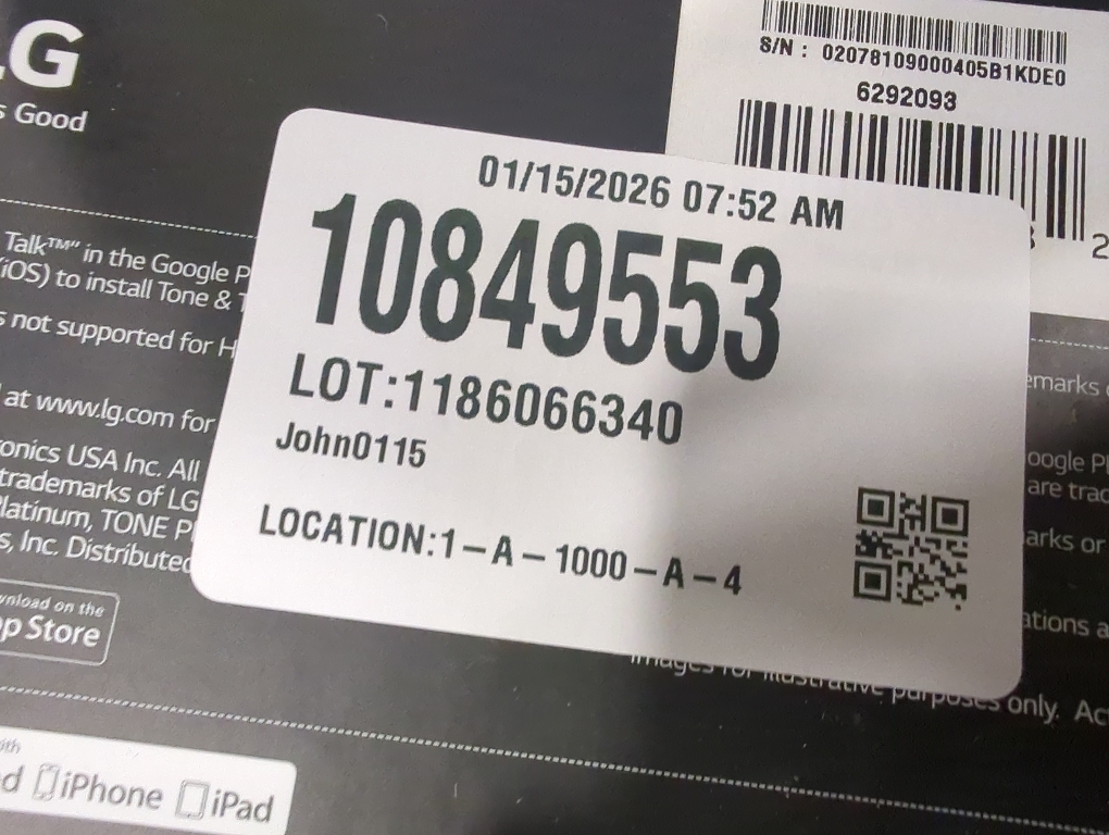LG - TONE PLATINUM  Bluetooth Headset - Black