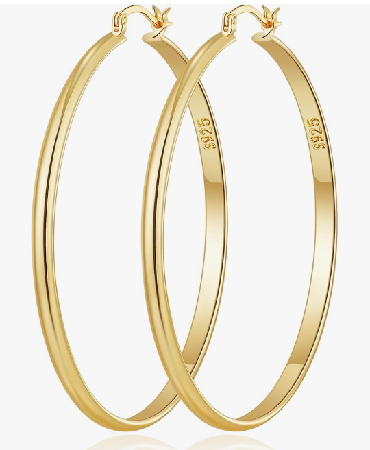 Ooopel new York gold hoop earrings