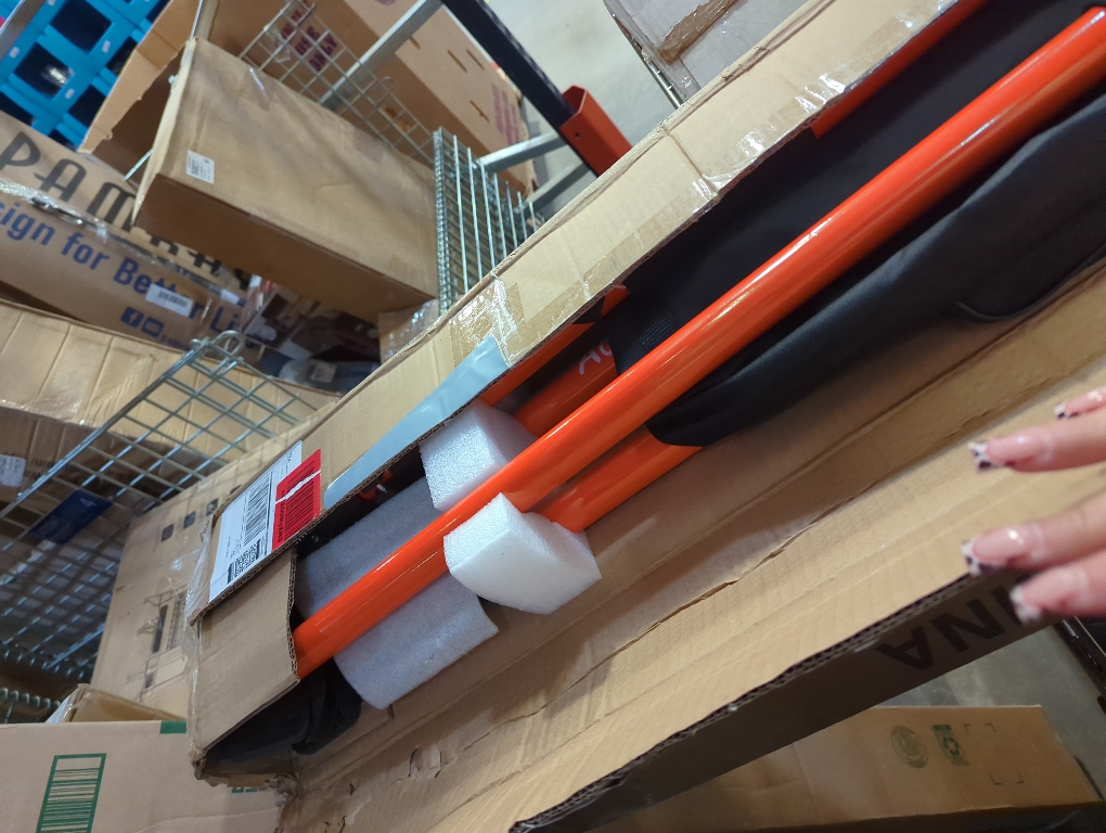 4PK Support Pole, Steel Telescopic Adjustable 3rd Hand Support System, Support Rod, Supports up to 154 lbs Construction Rods for Cabinet Jacks Cargo Bars Drywalls Extends from 49 Inch to 114 Inch