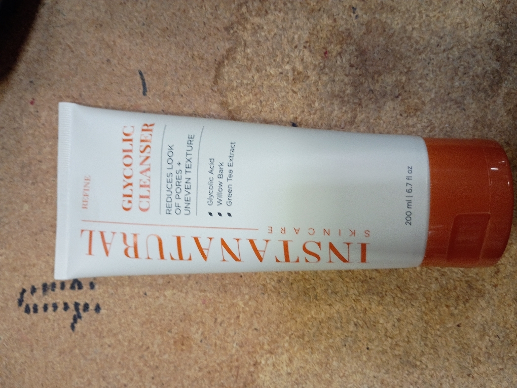 InstaNatural Glycolic Acid Cleanser Face Wash for Women & Men, Gently Exfoliating, Pore Minimizer, Anti Aging, Blackhead Remover, Acne Facial Treatment with Botanical Extracts, 6.7 Fl Oz