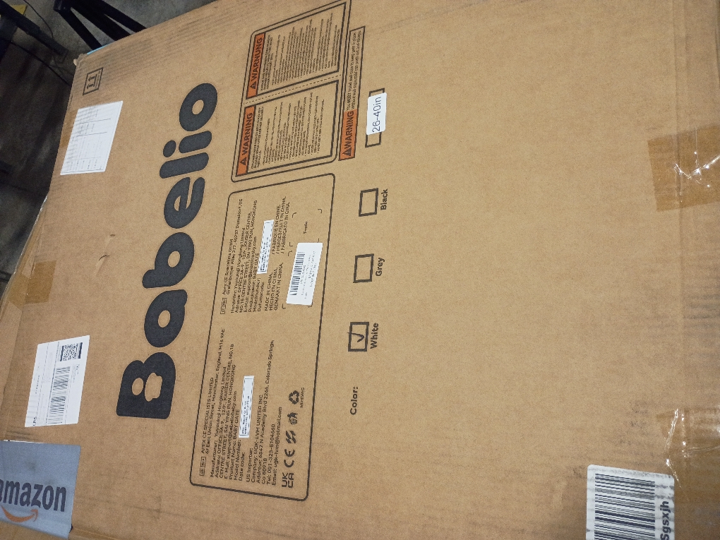 BABELIO Safety Gate Door Fits for Stairs, Narrow and Wide Doorways with Auto Close, Easy Install, No Drilling, Pressure Mounted for Baby, Child, Pets, Dog/Puppy, 26''-40'', White