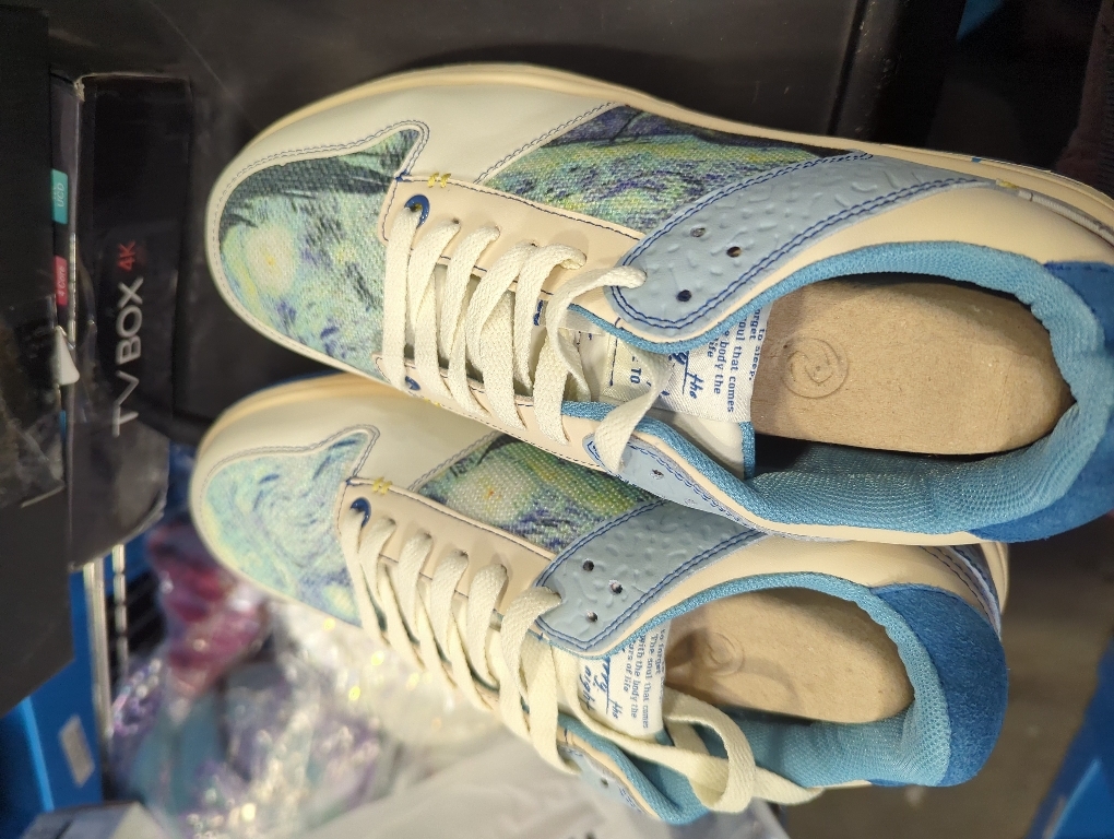 Size 43 Generic Starry Night Inspired Sneakers, Man Shoes, Sneakers