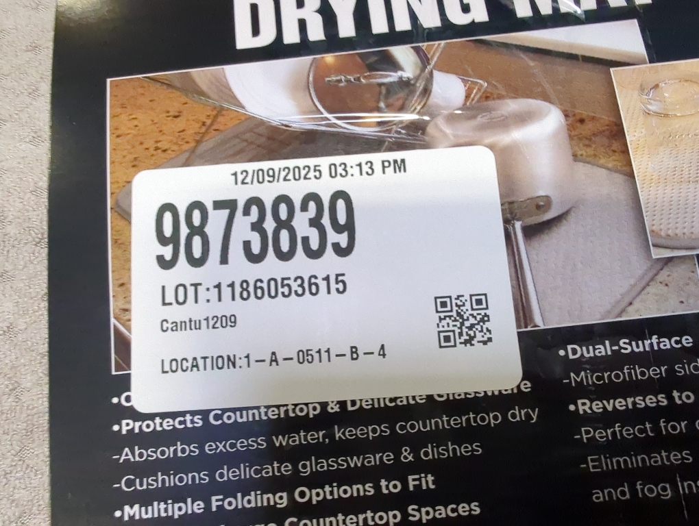 All-Clad Premium Reversible Dish Drying Mat for Kitchen: 16 x 28 Ultra-Absorbent, Long-Lasting, No Condensation, and Oversized for Large Pots and Pans - 2 Pack, Titanium