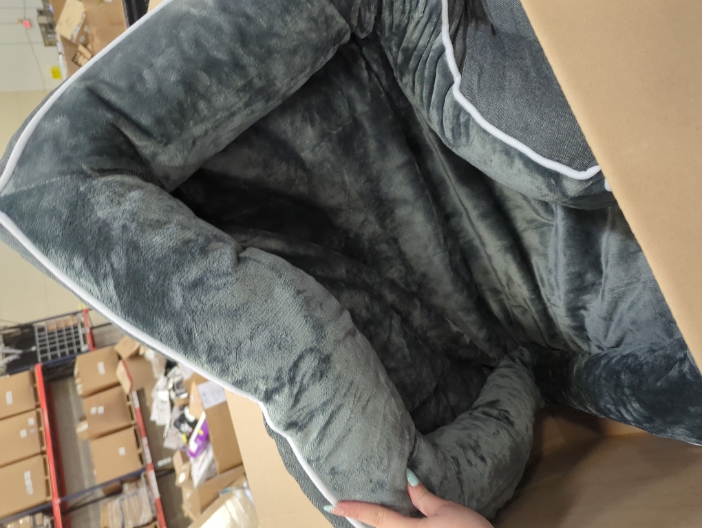 Bedsure Orthopedic Dog Bed Medium Size Dogs - Washable Small Medium Dog Cat Bed Waterproof, Comfort Cats Couch Sofa with Washable Removable Cover, Pets Bed with Nonskid Bottom, Grey, 28