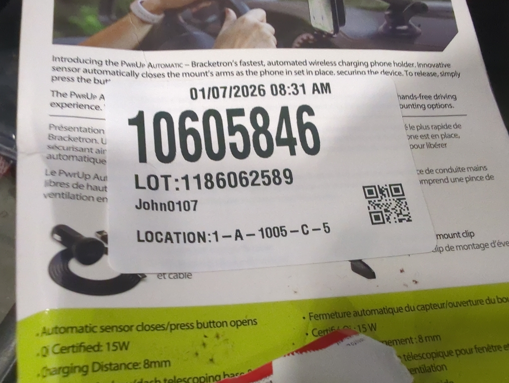 Bracketron PwrUp Automatic Universal 15W Qi Fast Wireless Charging 3 in 1 Dashboard Windshield and Vent Mount