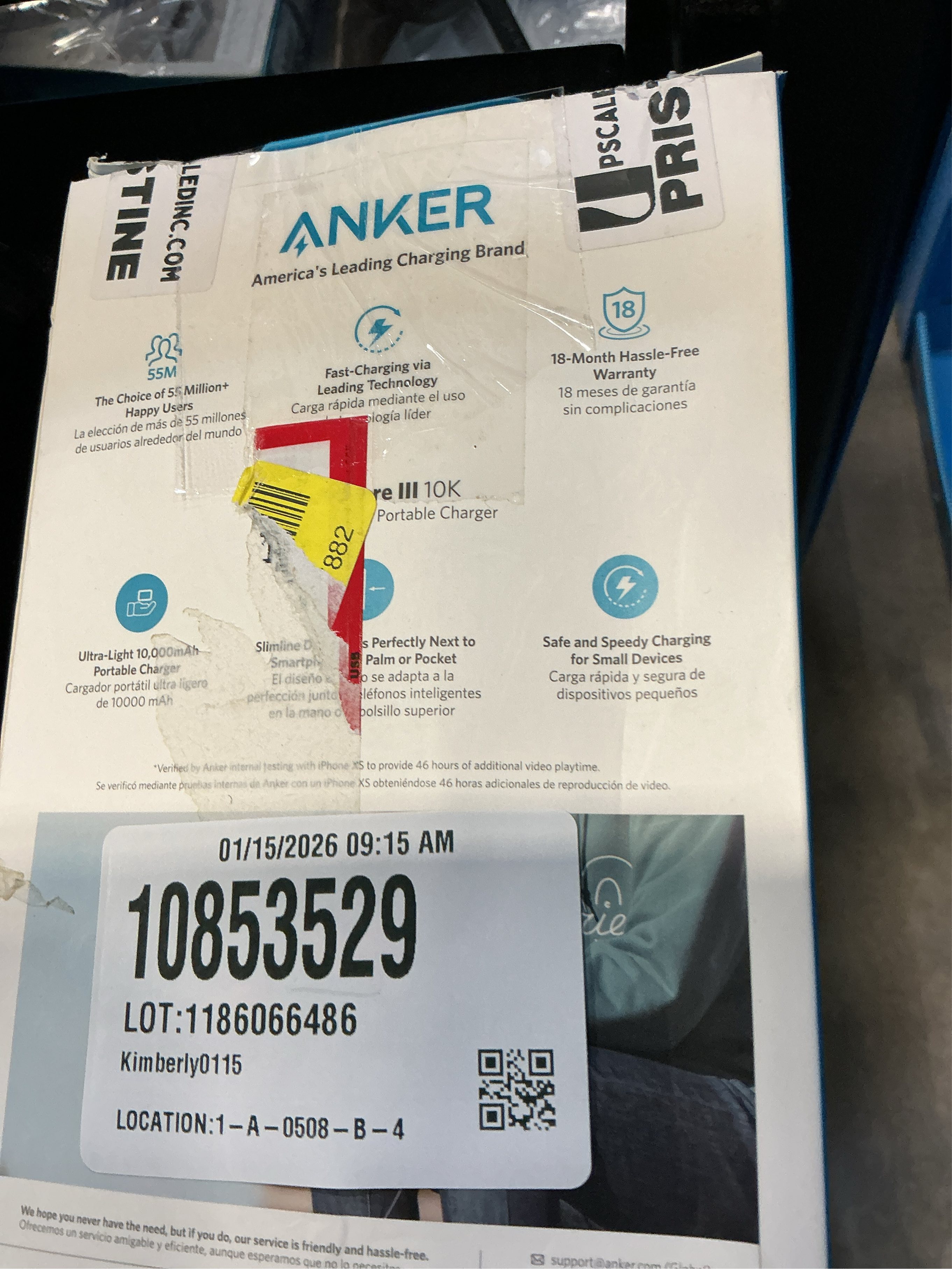 Anker - PowerCore III 10K MAh USB-C Portable Battery Charger - Black