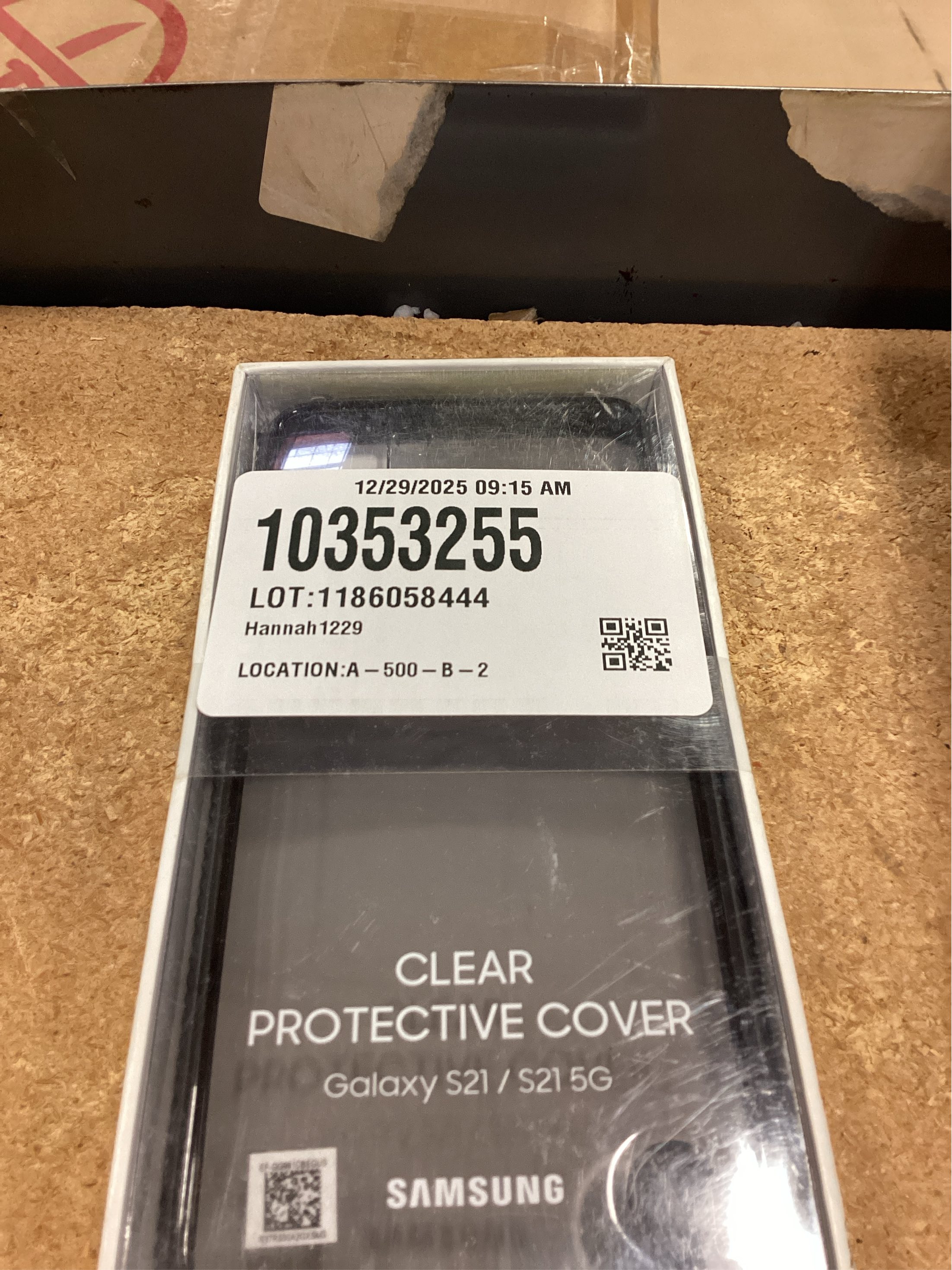 Samsung Clear Protective Cover EF-GG991 - Back cover for cell phone - black - for Galaxy S21 5G