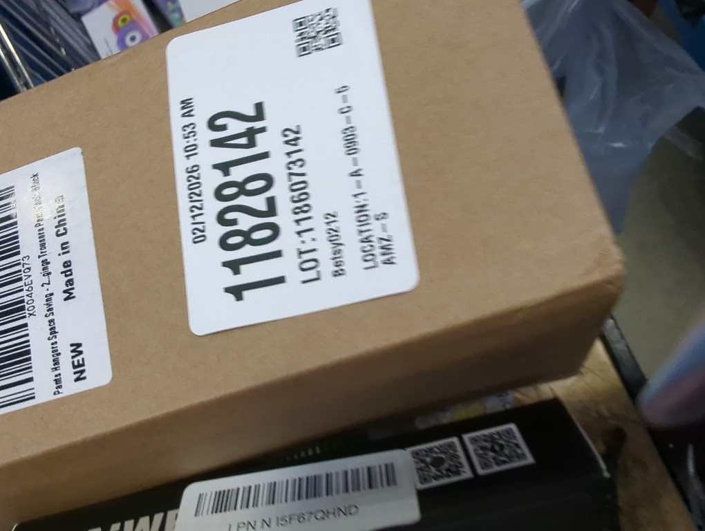 Pants Hangers Space Saving - 2 Pack Closet Organizer and Storage Jean Hangers, Stainless Steel Anti-Slip Clothes Hanger Scarf Holder for Pants Jeans Leggings Trousers Pant Rack, Black