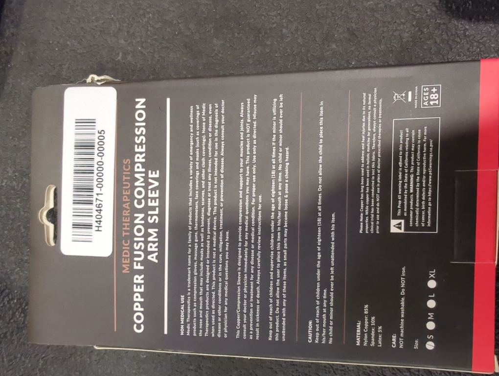 Copper Fusion Compression Arm Sleeves