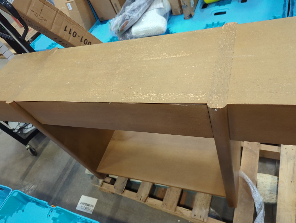 Mitchell Gold   Bob Williams Entryway Table Single Drawer with Bottom Shelf