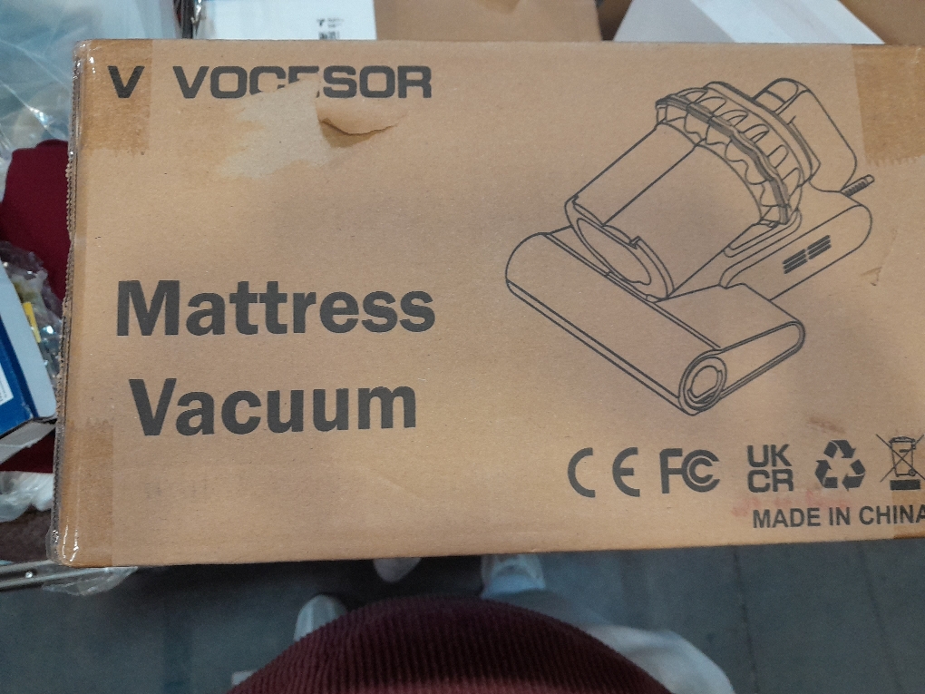 Mattress Vacuum, Bed Vacuum Cleaner with 16Kpa Suction 253.7nm UV-C Light, 145°F Heat & 30000 RPM/Min Tapping, HEPA Filter & Ultrasonic, 600W Powerful Vacuums for Bed, Sofa, Couch(Corded)