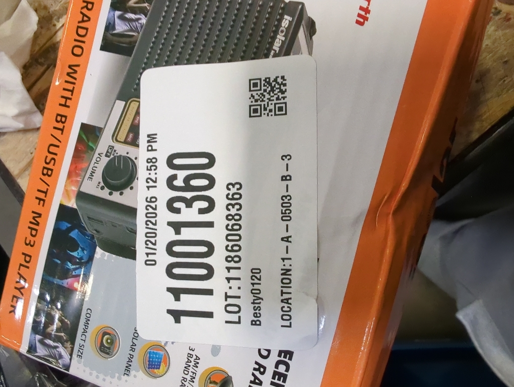 Portable Solar Radio, AM/FM/SW Bands, Digital Speaker with Strong Reception, LED Lights, USB Charging, Detachable Battery for Camping and Mountaineering Outdoor Camping Jogging