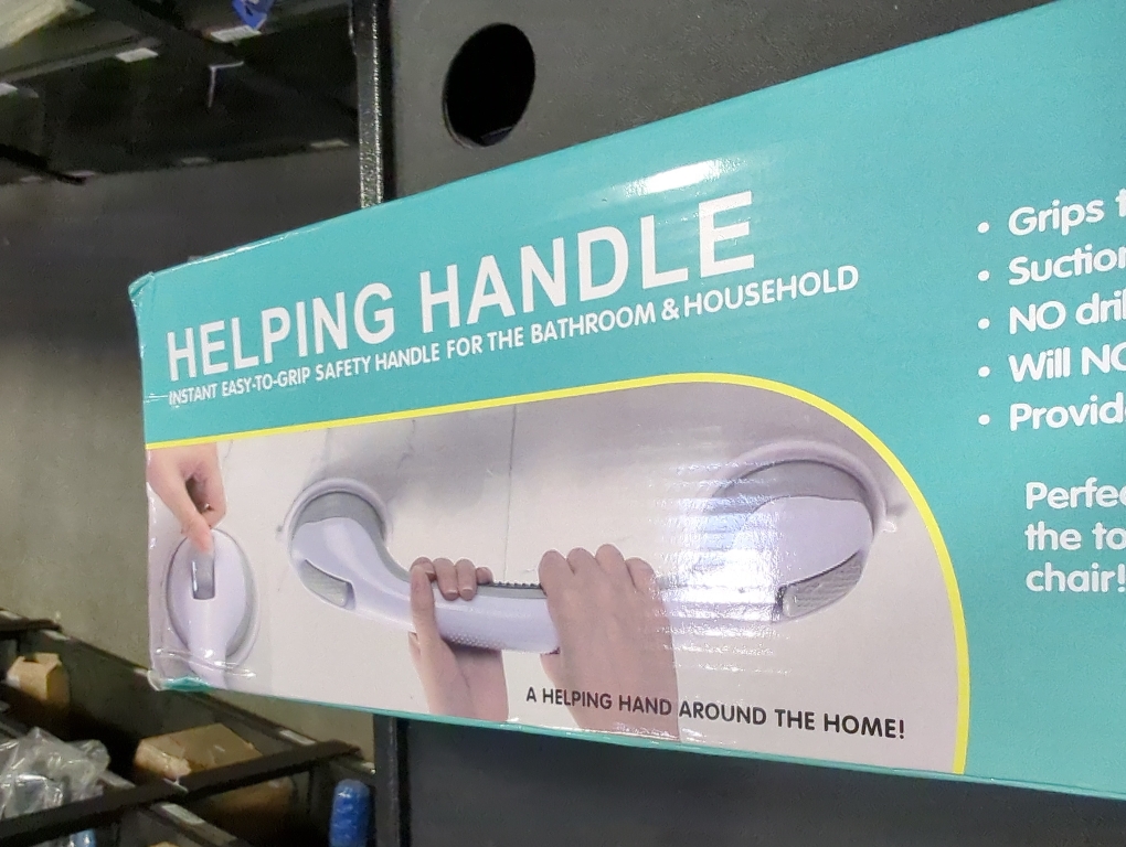 White 16 inch 2 Pack Shower Handle Strong Suction