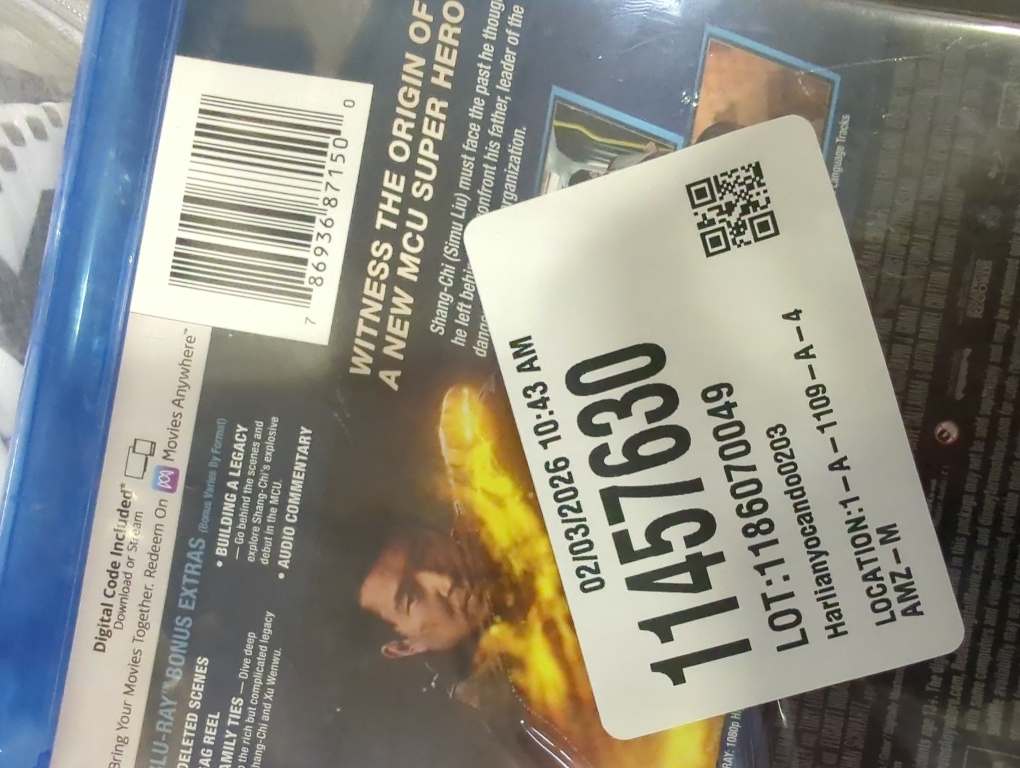 Marvel Studios Shang-Chi and the Legend of the Ten Rings Blu-ray [2021] [Region Free]