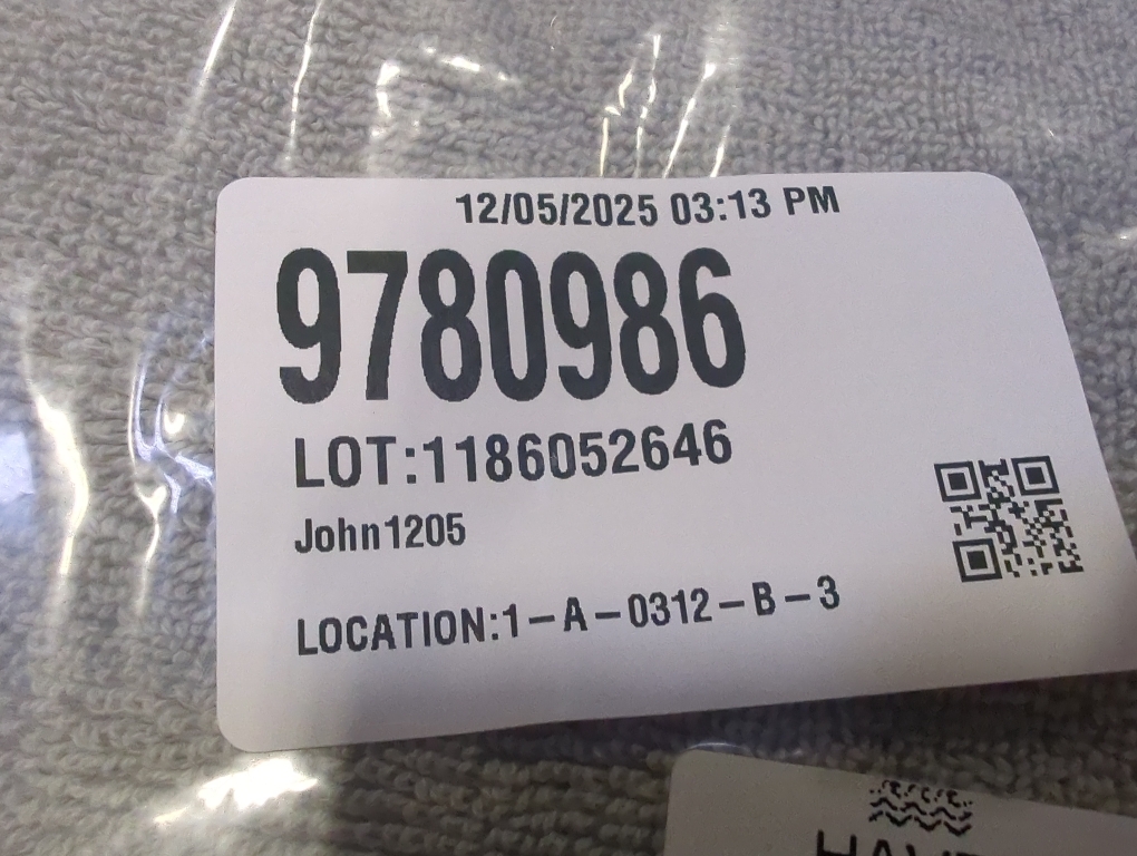 Set of 6 Color Grey Haven Turkish towel harbor mist hand