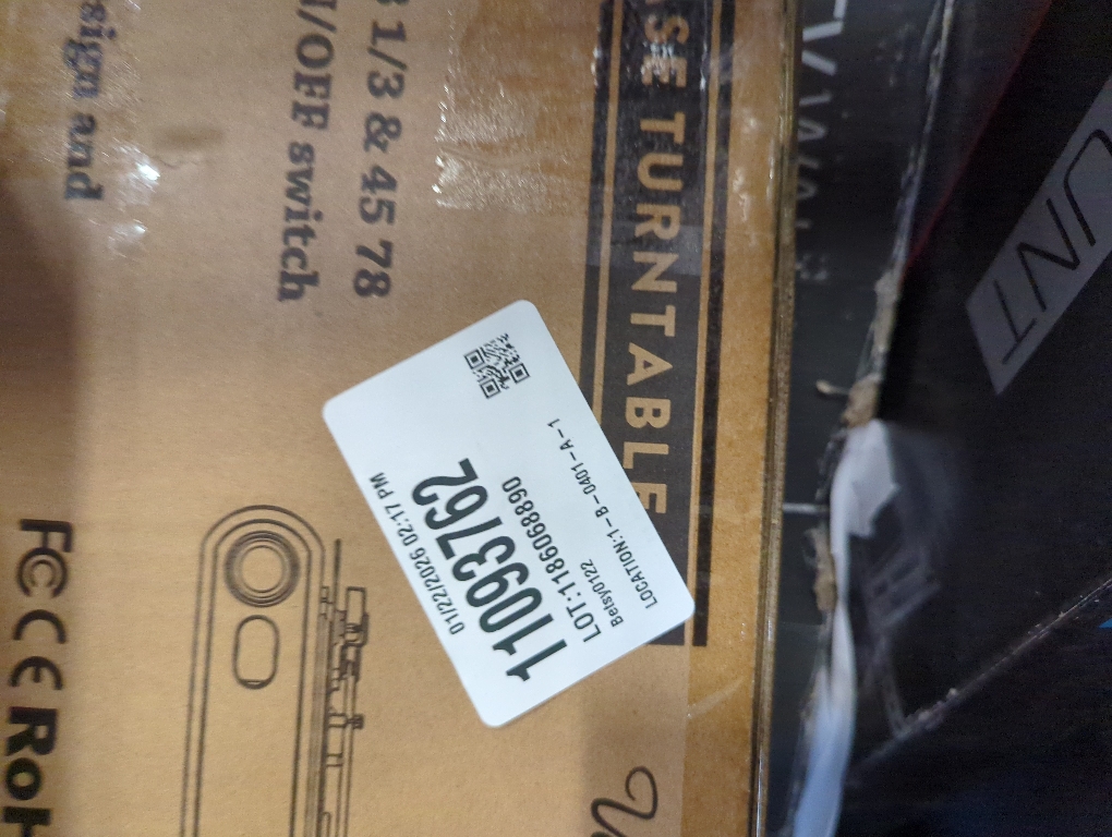 Syitren Paron Record Player Vintage Turntable for Vinyl Records with Built-in Speakers Bluetooth Retro Phonograph Wood Walnut