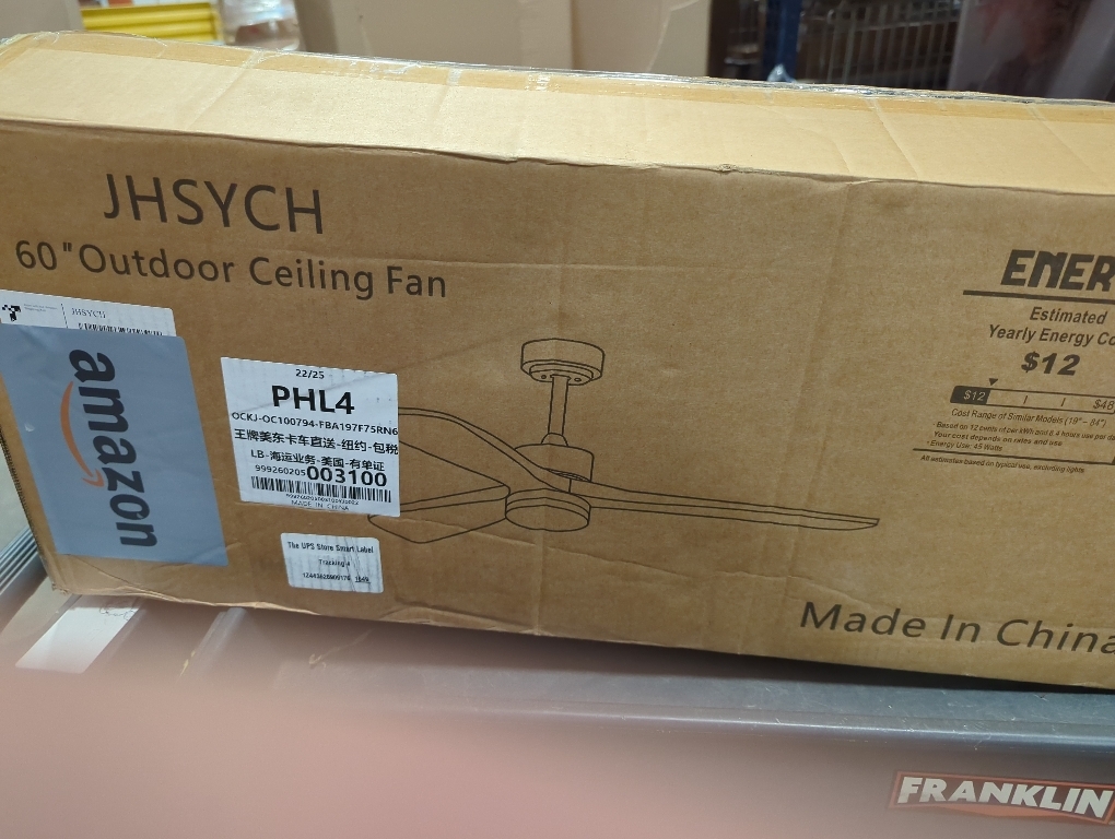 Ceiling Fan without Light, Smart Wood Ceiling Fan