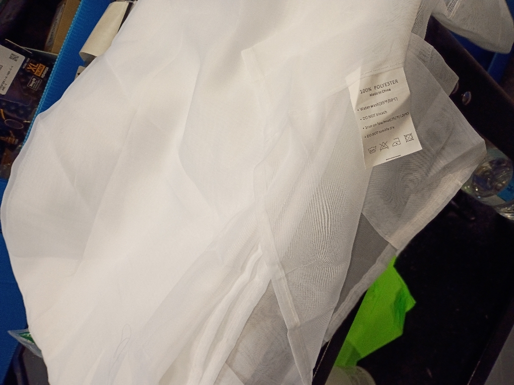 OWENIE White Sheer Curtains, Long, 2 Panels, Rod Pocket, Light Filtering, Cafe Curtains for Kitchen, Bedroom, Small Window,  100% Polyester