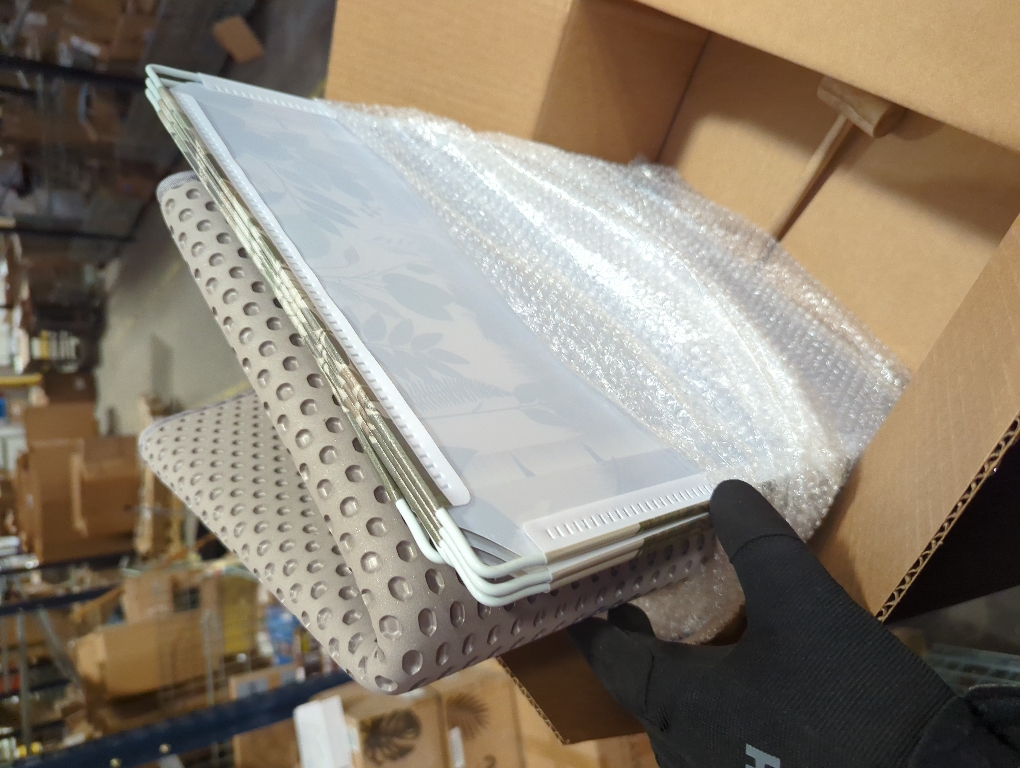 Pinkpum 6 Pack Closet Organizers Storage Box, Stackable Plastic Drawer Basket for Clothing, Stackable Storage Bins Shelf Storage Container for Closet Wardrobe Bedroom Bathroom Office White