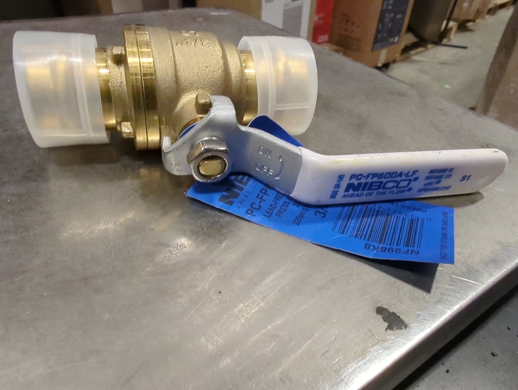 NIBCO 3/4 in. Brass Press Fit Ball Valve - 1 Each