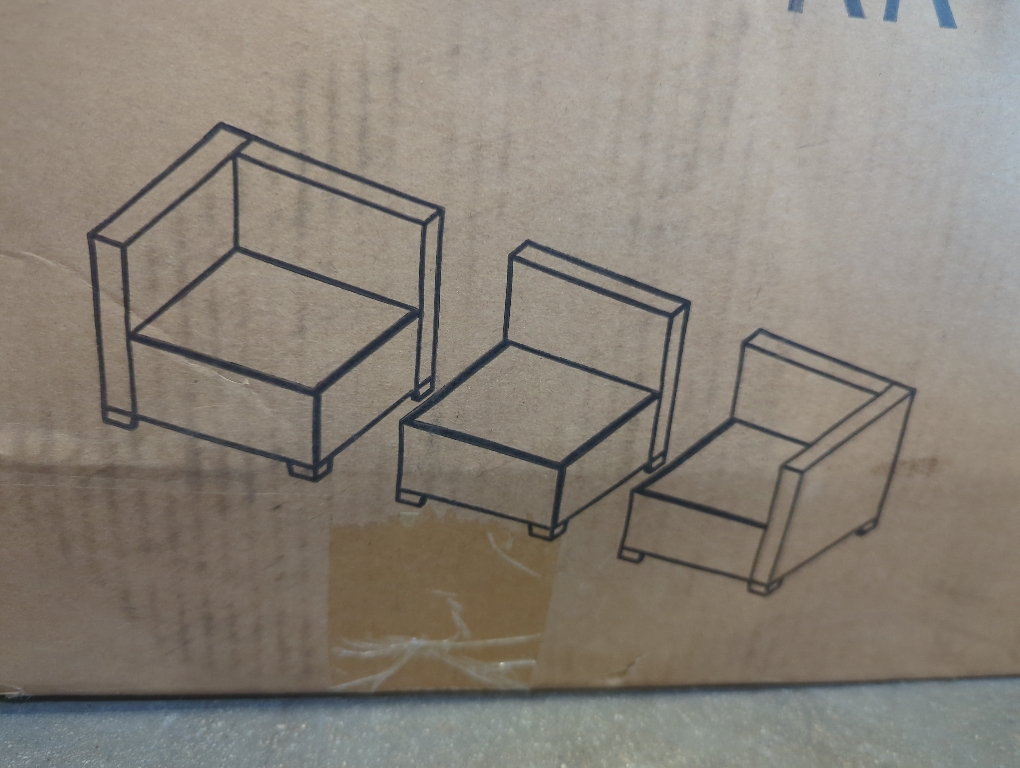 Woven 3pc Outdoor Patio Furniture
