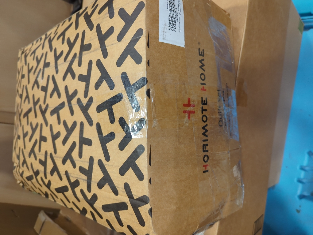 HORIMOTE HOME 100% Linen Front/100% Cotton Back Quilt Set King Size, Steel Blue Pre-Washed European Flax Linen Quilt, Diamond Stitch Bedspread Coverlet Bedding Set 3-Piece for All Seasons