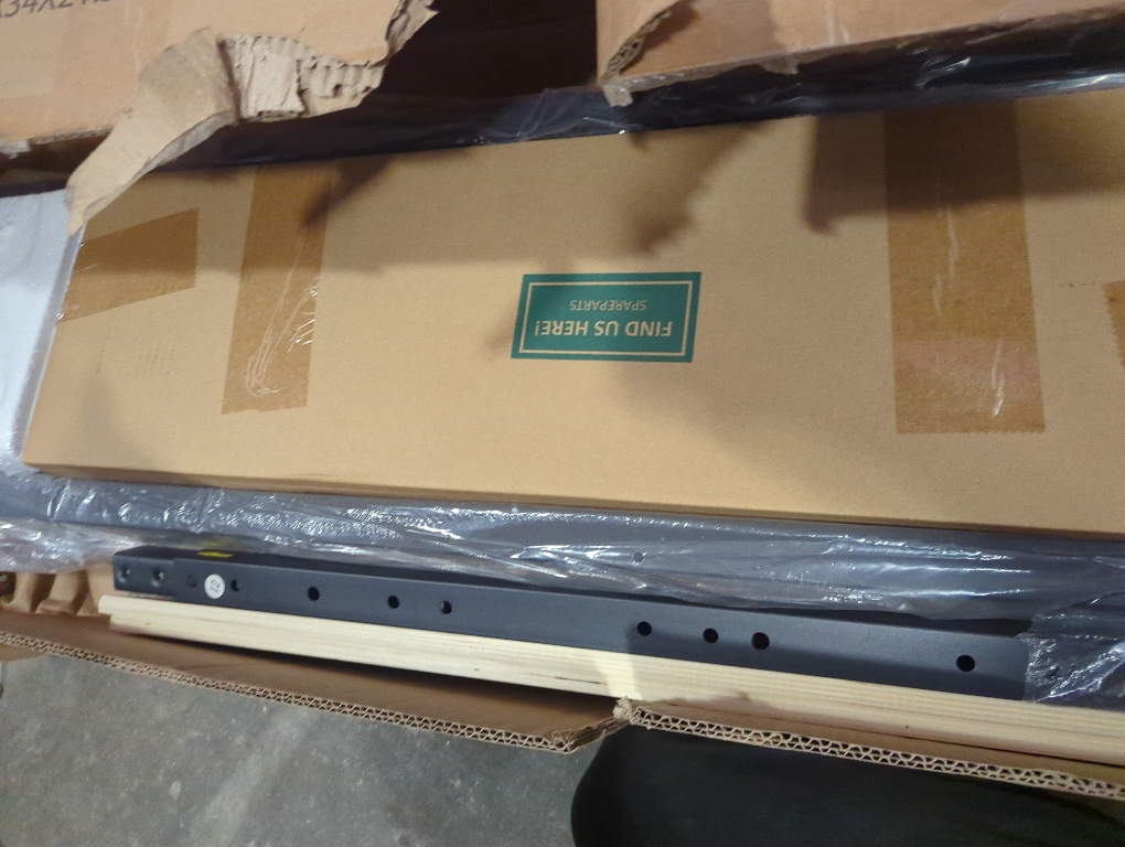 Queen Bed Frame with Charging Station Brown