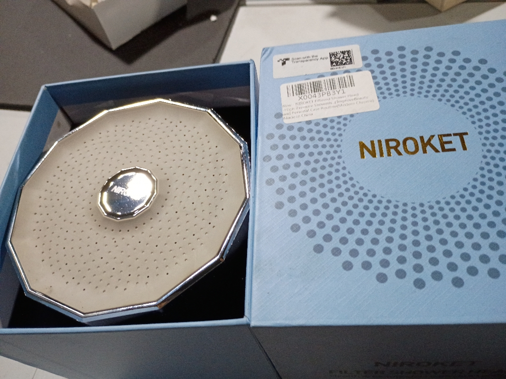 NIROKET Filtered Shower Head - High-Pressure Showerhead with Water Filter System | Ideal for Hair and Skincare | Shower Water Filter System