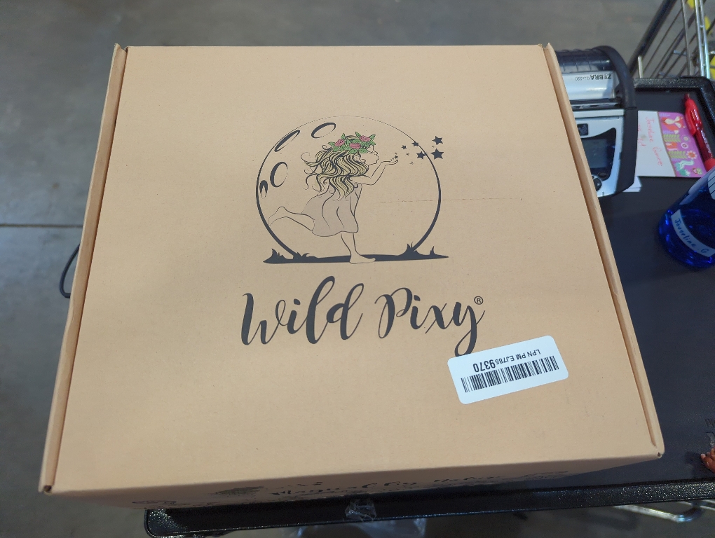 WILD PIXY Fairy Garden Kit - 13 Piece Glow in The Dark Fairy Garden Accessories, 7.1 Outdoor Fairy House with Opening Door and Solar LED Light, Garden Door for Trees, Stones, Indoor/Outdoor Décor