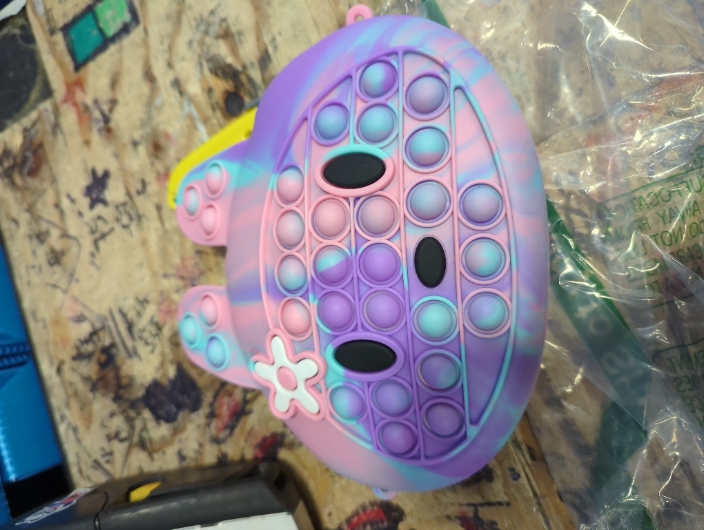 Exun Pop Crossbody Purse Bags Fidget Toy Pack, Bunny Shoulder Bag Mini Sensory Toys, 3 4 5 6 7 8 9 10 Year Old Birthday Party Gift for Girls Kids, Easter Valentine Christmas Stocking Stuffers