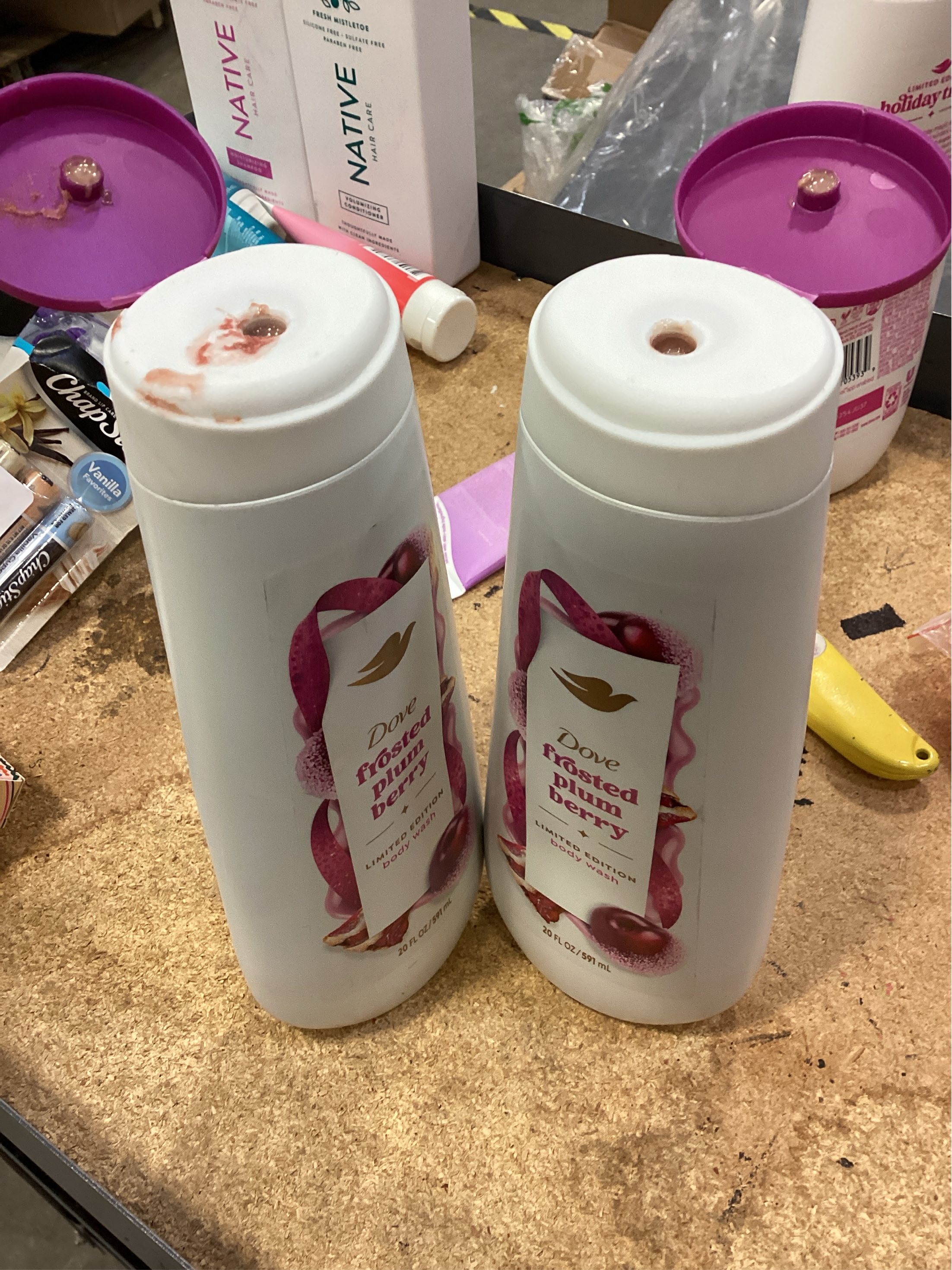 Dove Beauty Limited Edition Holiday Treat Body Wash - Frosted Plum Berry - 2 pack